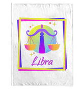 Libra Sherpa Blanket | Zodiac Series 3 - Beyond T-shirts